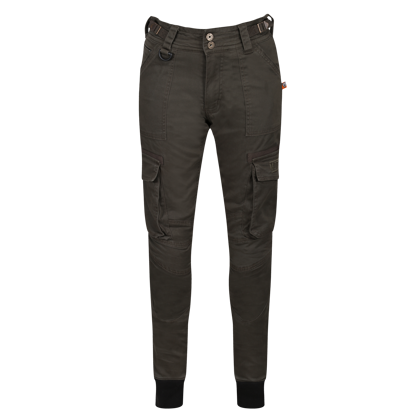 Lara Cargo Olive Green Trousers, Length: Regular